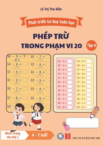 Bìa Tập 4: Phép trừ trong phạm vi 20