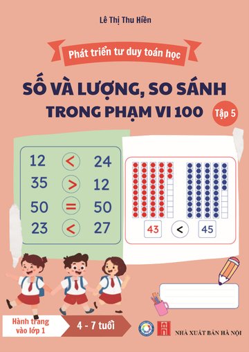 Bìa Tập 5: Số, lượng và so sánh phạm vi 100