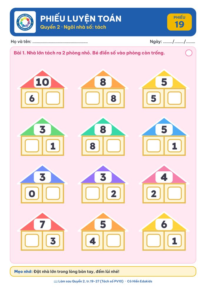 Phiếu 19: ngôi nhà số