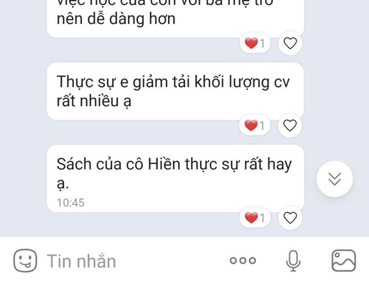 Tin nhắn Zalo: Giáo viên lớp K6