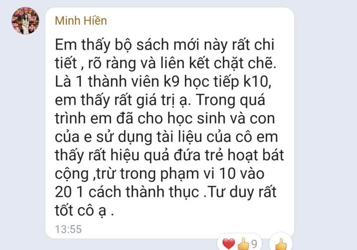Tin nhắn Zalo: Minh Hiền, học viên K9, K10